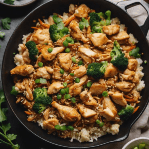 Chicken and Cauliflower Rice Bow