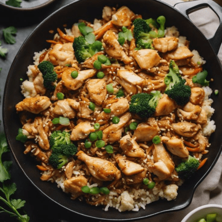 Chicken and Cauliflower Rice Bowl