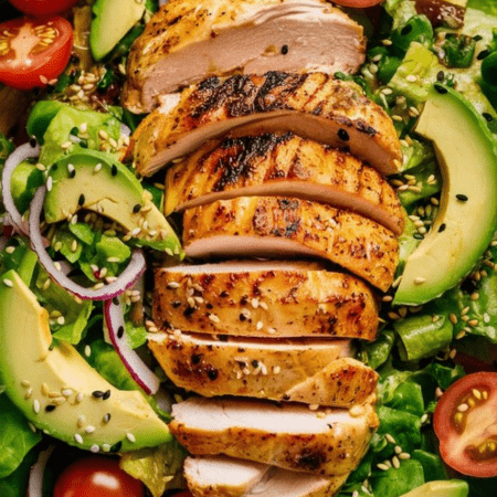 Grilled Chicken Salad with Avocado
