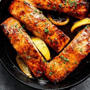 honey garlic glazed salmon