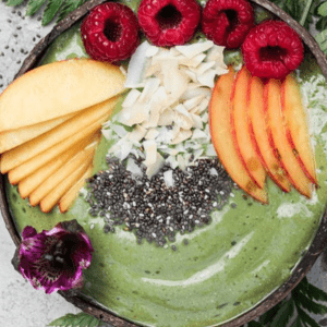 Green Smoothie Bowl with Chia Seeds