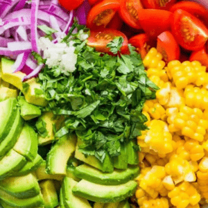 Grilled Corn Salad with Avocado