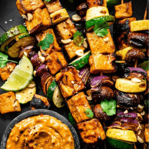 Grilled Tofu with Peanut Sauce