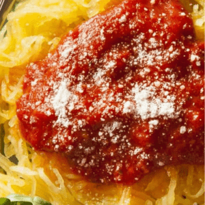 Spaghetti Squash with Marinara Sauce


