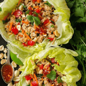 Thai Chicken Lettuce Wraps