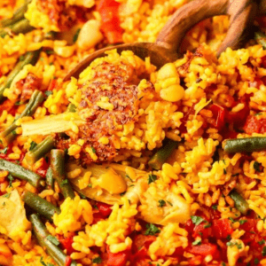 Vegetable Paella with Brown Rice